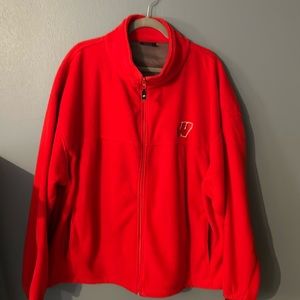 Men’s 2X Wisconsin Badger Fleece FZ